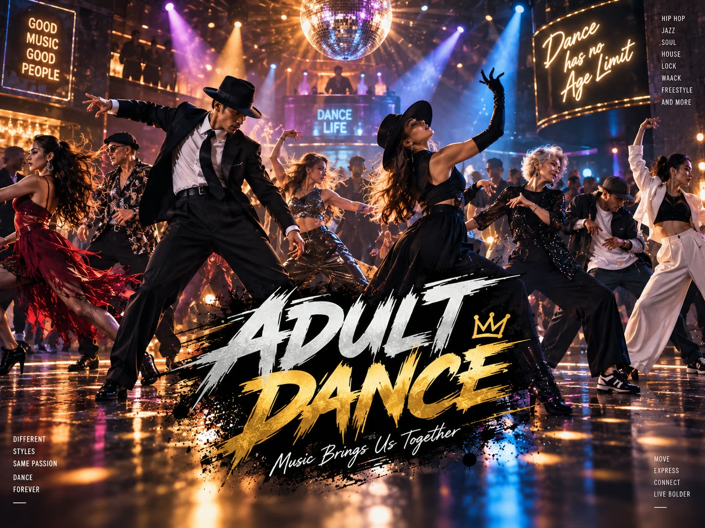 ADULT DANCE ─ 大人クラスのキービジュアル